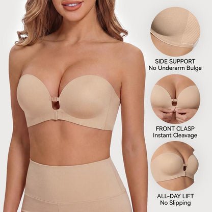 Czucoon® Womens Strapless Push Up Bra