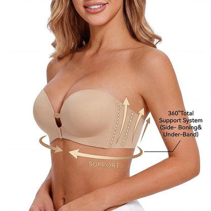 Czucoon® Womens Strapless Push Up Bra