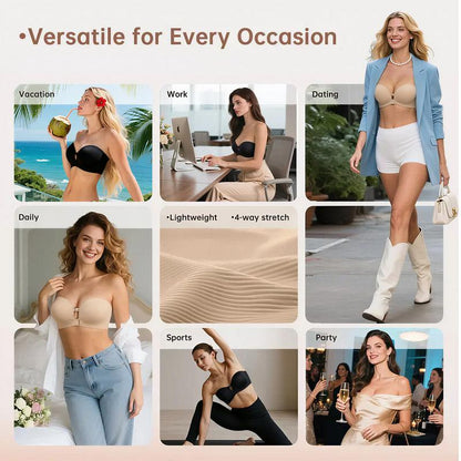 Czucoon® Womens Strapless Push Up Bra